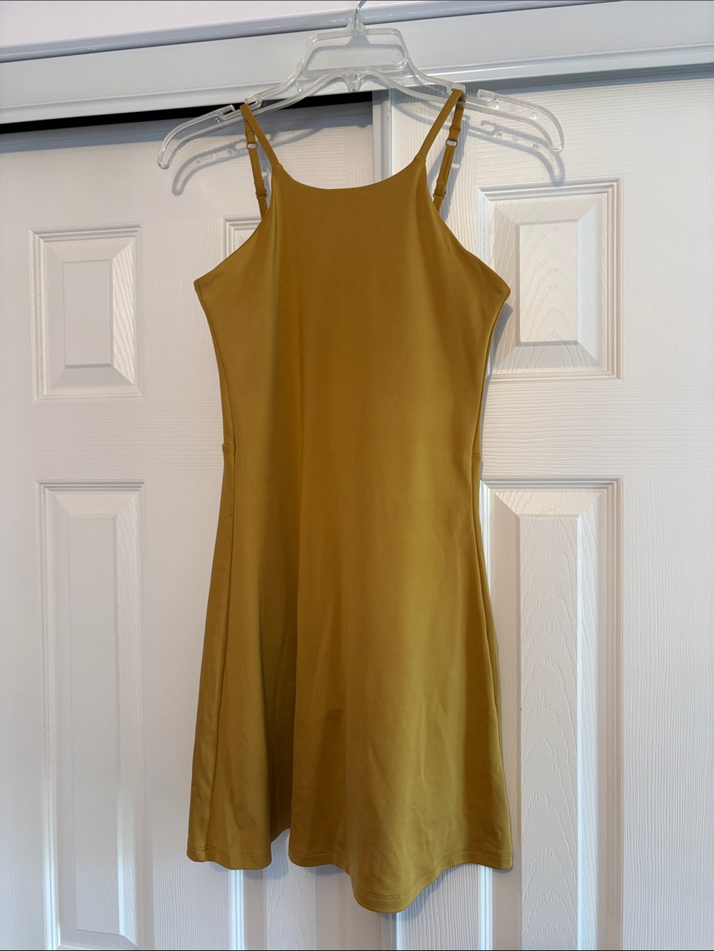 Girlfriend Collective Mustard Athletic Dress with Shorts
